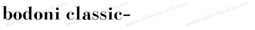 bodoni classic字体转换